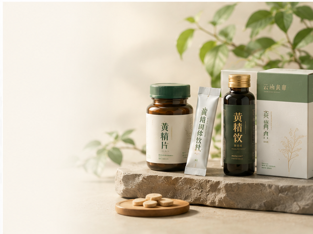 云尚真草草本营养产品陈列